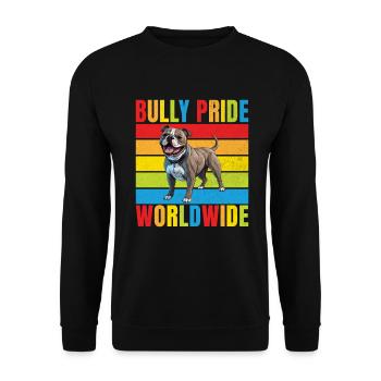 American Bully Gifts - Unisex Sweatshirt - black - Front - Alina (178cm) & Michal (187cm)