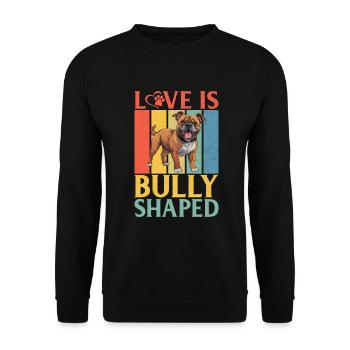 American Bully Gifts - Unisex Sweatshirt - black - Front - Alina (178cm) & Michal (187cm)