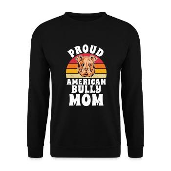 American Bully Gifts - Unisex Sweatshirt - black - Front - Alina (178cm) & Michal (187cm)