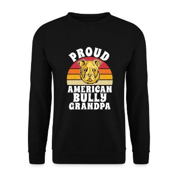 American Bully Gifts - Unisex Sweatshirt - black - Front - Alina (178cm) & Michal (187cm)