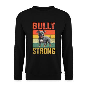 American Bully Gifts - Unisex Sweatshirt - black - Front - Alina (178cm) & Michal (187cm)