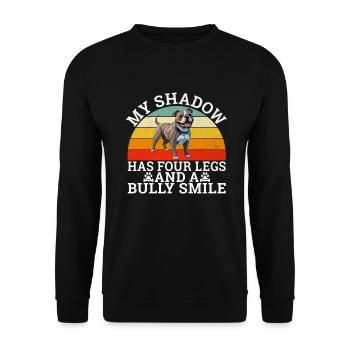 American Bully Gifts - Unisex Sweatshirt - black - Front - Alina (178cm) & Michal (187cm)