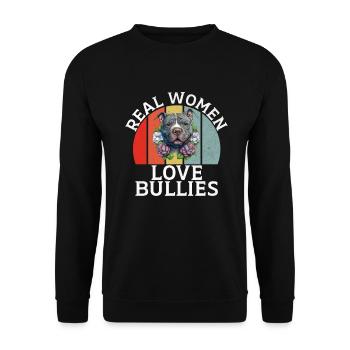 Cadeaux American Bully - Sweat-shirt Unisexe - noir - Devant - Alina (178cm) & Michal (187cm)