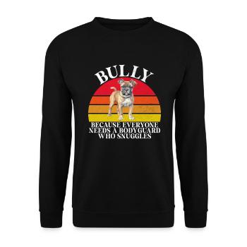 American Bully Gifts - Unisex Sweatshirt - black - Front - Alina (178cm) & Michal (187cm)