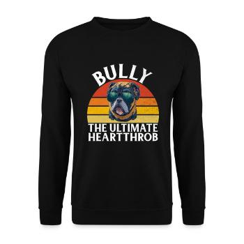 American Bully Gifts - Unisex Sweatshirt - black - Front - Alina (178cm) & Michal (187cm)