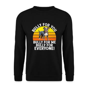 Cadeaux American Bully - Sweat-shirt Unisexe - noir - Devant - Alina (178cm) & Michal (187cm)