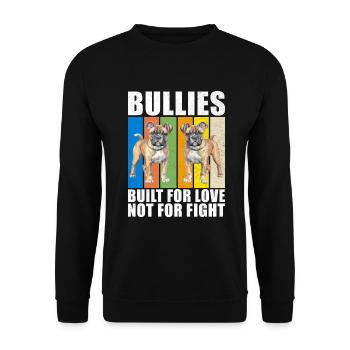 American Bully Gifts - Unisex Pullover - Schwarz - Vorne - Alina (178cm) & Michal (187cm)
