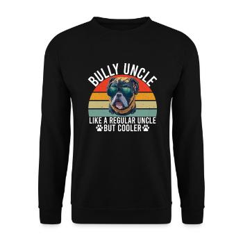 American Bully Gifts - Unisex Pullover - Schwarz - Vorne - Alina (178cm) & Michal (187cm)