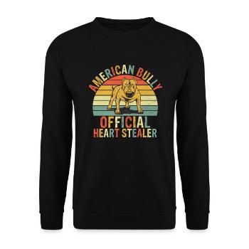 Cadeaux American Bully - Sweat-shirt Unisexe - noir - Devant - Alina (178cm) & Michal (187cm)