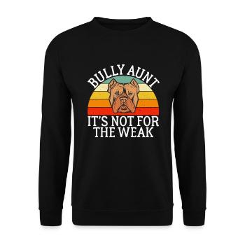 American Bully Gifts - Unisex Pullover - Schwarz - Vorne - Alina (178cm) & Michal (187cm)