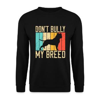 American Bully Gifts - Unisex Sweatshirt - black - Front - Alina (178cm) & Michal (187cm)