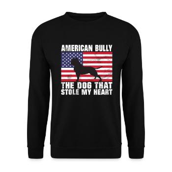 Cadeaux American Bully - Sweat-shirt Unisexe - noir - Devant - Alina (178cm) & Michal (187cm)