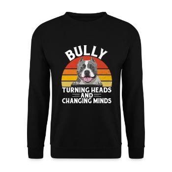 Cadeaux American Bully - Sweat-shirt Unisexe - noir - Devant - Alina (178cm) & Michal (187cm)
