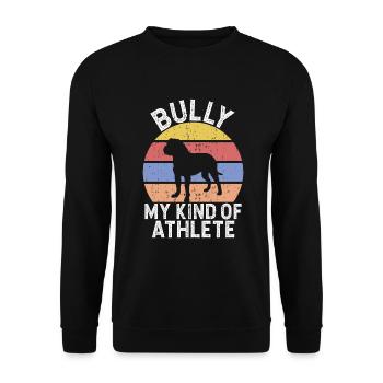 American Bully Gifts - Unisex Sweatshirt - black - Front - Alina (178cm) & Michal (187cm)
