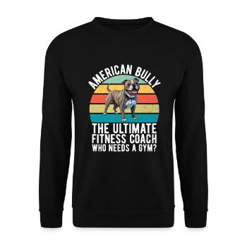 American Bully Gifts - Unisex Sweatshirt - black - Front - Alina (178cm) & Michal (187cm)