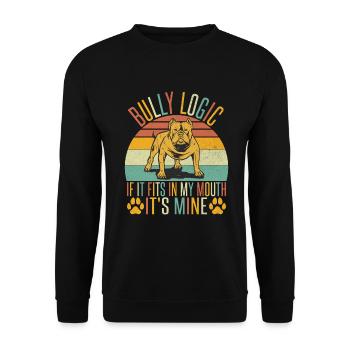Cadeaux American Bully - Sweat-shirt Unisexe - noir - Devant - Alina (178cm) & Michal (187cm)