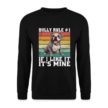 American Bully Gifts - Unisex Sweatshirt - black - Front - Alina (178cm) & Michal (187cm)