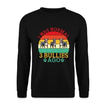 American Bully Gifts - Unisex Sweatshirt - black - Front - Alina (178cm) & Michal (187cm)