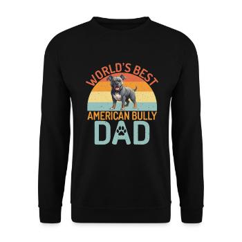 American Bully Gifts - Unisex Sweatshirt - black - Front - Alina (178cm) & Michal (187cm)