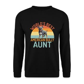 American Bully Gifts - Unisex Sweatshirt - black - Front - Alina (178cm) & Michal (187cm)