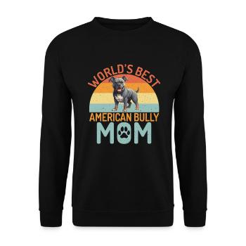 American Bully Gifts - Unisex Sweatshirt - black - Front - Alina (178cm) & Michal (187cm)