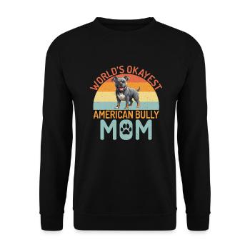 American Bully Gifts - Unisex Sweatshirt - black - Front - Alina (178cm) & Michal (187cm)