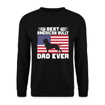 American Bully Gifts - Unisex Pullover - Schwarz - Vorne - Alina (178cm) & Michal (187cm)