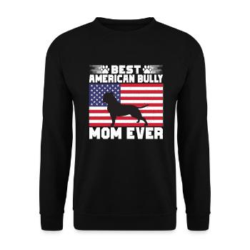 American Bully Gifts - Unisex Sweatshirt - black - Front - Alina (178cm) & Michal (187cm)