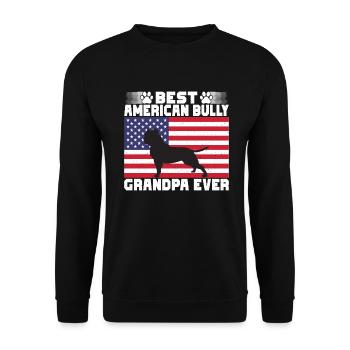 Cadeaux American Bully - Sweat-shirt Unisexe - noir - Devant - Alina (178cm) & Michal (187cm)