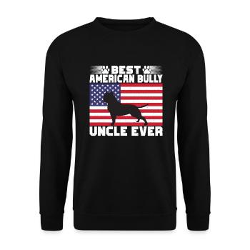 American Bully Gifts - Unisex Sweatshirt - black - Front - Alina (178cm) & Michal (187cm)