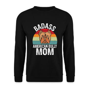 American Bully Gifts - Unisex Sweatshirt - black - Front - Alina (178cm) & Michal (187cm)