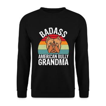 American Bully Gifts - Unisex Sweatshirt - black - Front - Alina (178cm) & Michal (187cm)
