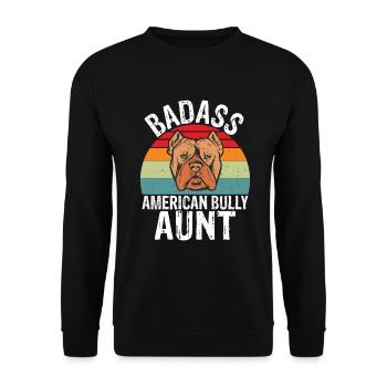 American Bully Gifts - Unisex Sweatshirt - black - Front - Alina (178cm) & Michal (187cm)