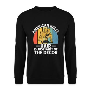 American Bully Gifts - Unisex Sweatshirt - black - Front - Alina (178cm) & Michal (187cm)