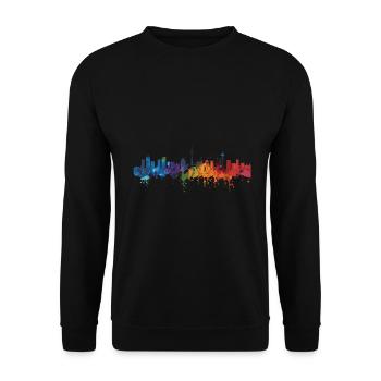 Sindelfingen - Unisex Pullover - Schwarz - Vorne - Alina (178cm) & Michal (187cm)