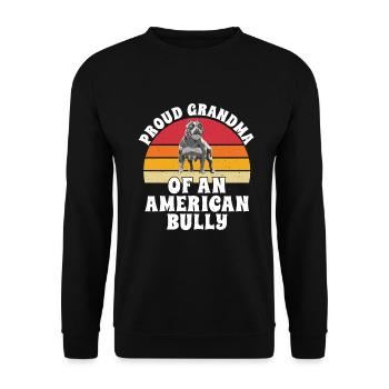 American Bully Gifts - Unisex Sweatshirt - black - Front - Alina (178cm) & Michal (187cm)