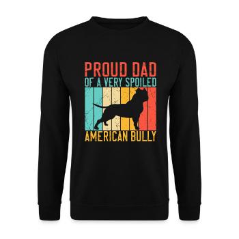 American Bully Gifts - Unisex Sweatshirt - black - Front - Alina (178cm) & Michal (187cm)
