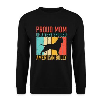 American Bully Gifts - Unisex Sweatshirt - black - Front - Alina (178cm) & Michal (187cm)