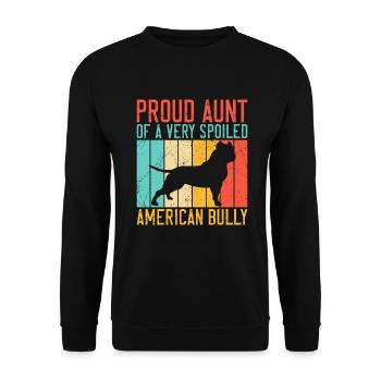 American Bully Gifts - Unisex Sweatshirt - black - Front - Alina (178cm) & Michal (187cm)