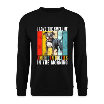 American Bully Gifts - Unisex Sweatshirt - black - Front - Alina (178cm) & Michal (187cm)