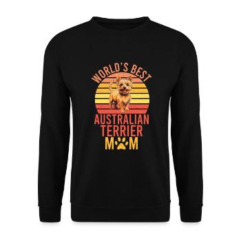 Australian Terrier Gifts - Unisex Pullover - Schwarz - Vorne - Alina (178cm) & Michal (187cm)