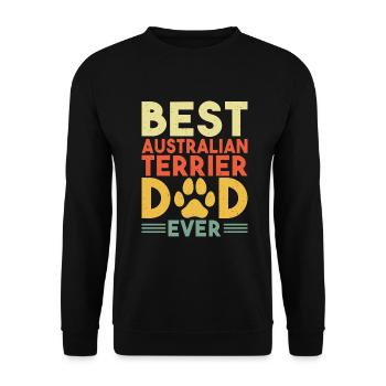 Australian Terrier Gifts - Unisex Pullover - Schwarz - Vorne - Alina (178cm) & Michal (187cm)