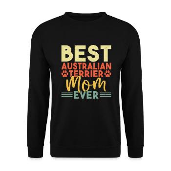 Australian Terrier Gifts - Unisex Pullover - Schwarz - Vorne - Alina (178cm) & Michal (187cm)