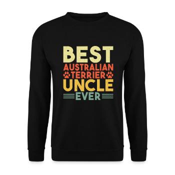 Australian Terrier Gifts - Unisex Sweatshirt - black - Front - Alina (178cm) & Michal (187cm)