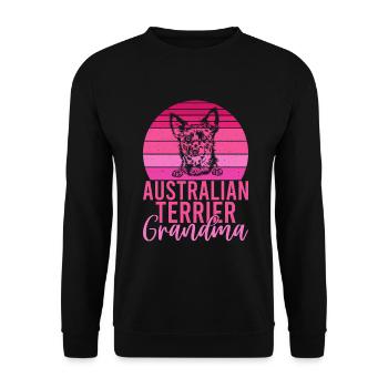 Cadeaux pour terrier australien - Sweat-shirt Unisexe - noir - Devant - Alina (178cm) & Michal (187cm)