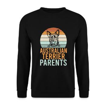 Cadeaux pour terrier australien - Sweat-shirt Unisexe - noir - Devant - Alina (178cm) & Michal (187cm)