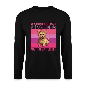 Cadeaux pour terrier australien - Sweat-shirt Unisexe - noir - Devant - Alina (178cm) & Michal (187cm)