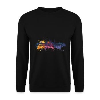Stolberg (Rheinland) - Unisex Pullover - Schwarz - Vorne - Alina (178cm) & Michal (187cm)