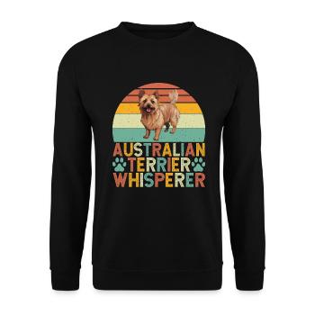 Cadeaux pour terrier australien - Sweat-shirt Unisexe - noir - Devant - Alina (178cm) & Michal (187cm)
