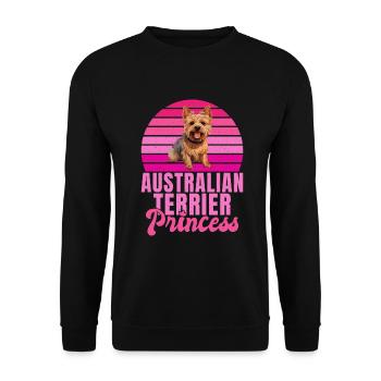 Australian Terrier Gifts - Unisex Pullover - Schwarz - Vorne - Alina (178cm) & Michal (187cm)